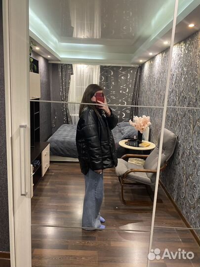 Кожаная куртка зимняя