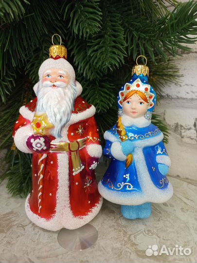 Дед Мороз, Снегурочка стекло, Ариэль