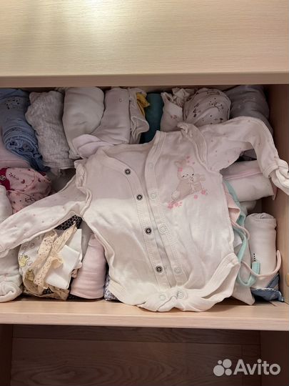 Детская одежда для девочек пакетом размер 50-56