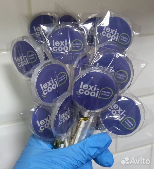 Леденцы без сахара, угощение на др, с логотипом