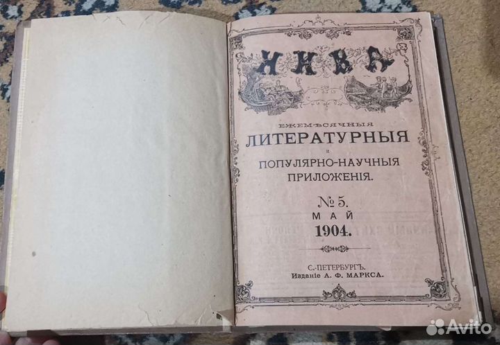 Журнал Нива 1904 г