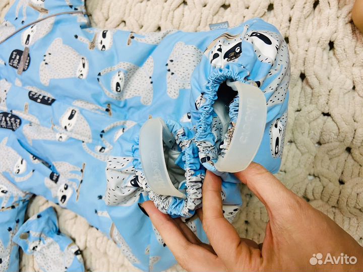 Зимний комбинезон crokid 80 86. С шапкой