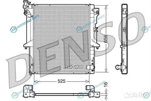 DRM45017 Радиатор охлаждения двс denso