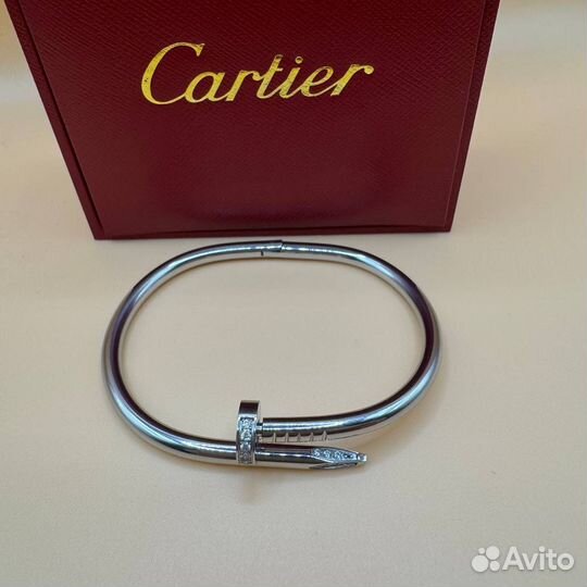 Браслет Cartier гвоздь с камнями (премиум)