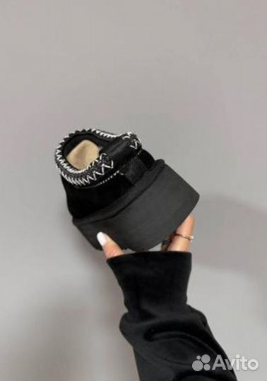 Угги ugg tazz platform black