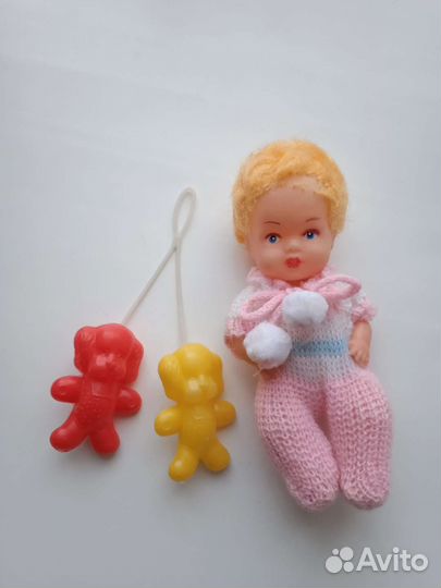 Маленькая погремушка СССР пупсик