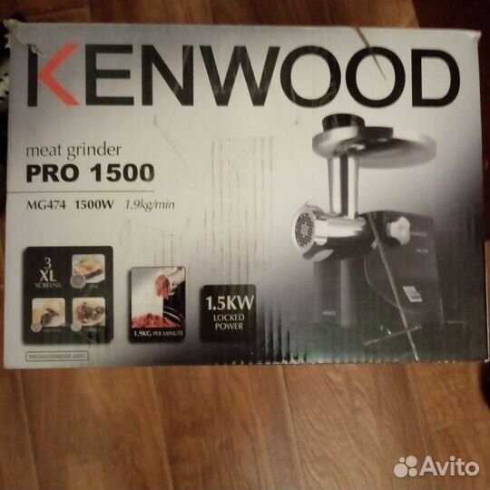 Электромясорубка Kenwood pro 1500 NG 474 1500w