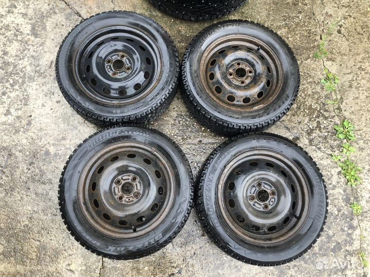 Зимние колёса в сборе Kia Rio Hyundai Solaris