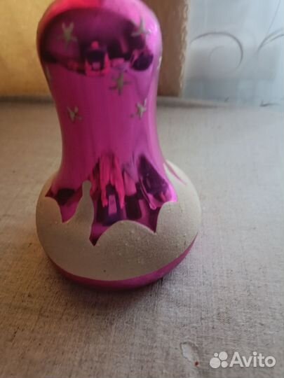 Елочная игрушка СССР колокол