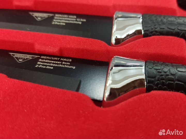 Набор ножей (чёрный)