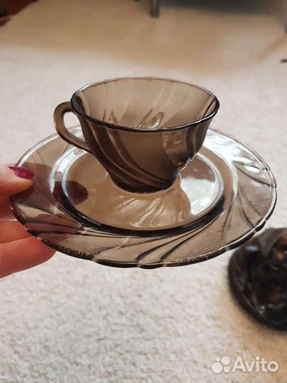 Чашки с блюдцем кофейные пары для эспрессо