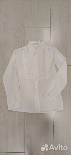 Блузка белая 128