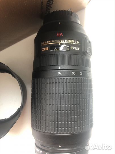 Объектив nikon AF-S VR Zoom-Nikkor 70-300 mm