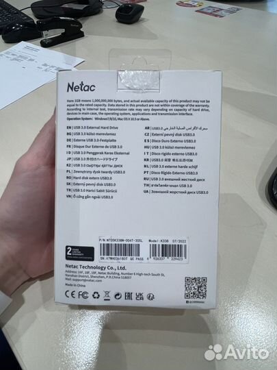 Внешний жесткий диск netac K338 4TB USB 3.0