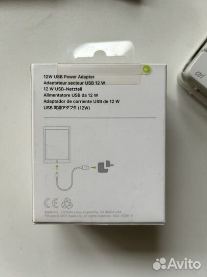 Зарядка Apple 12w оригинал новая