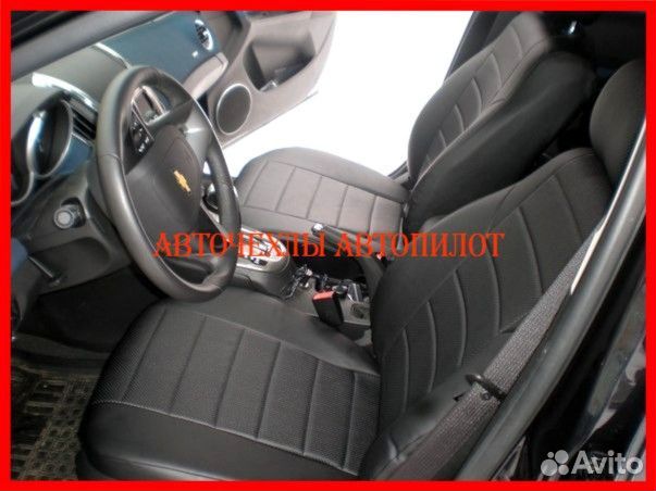 Чехлы Автопилот Chevrolet Cruze из экокожи чёрные