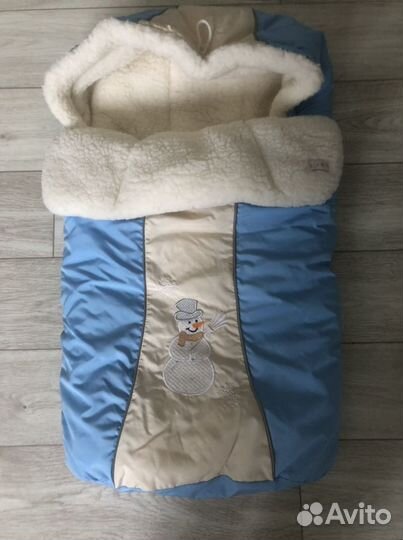 Зимний конверт в прогулочную коляску