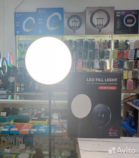 Профессиональный видеосвет 36 см