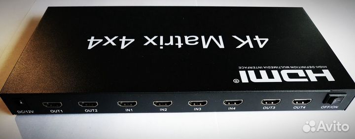 Hdmi Матрица 4X4 с поддержкой 2k-4k