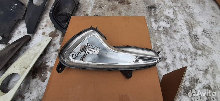 Птф левый Hyundai Solaris 1 рестайлинг 2014-2017