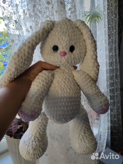 Мягкая игрушка заяц ручной работы