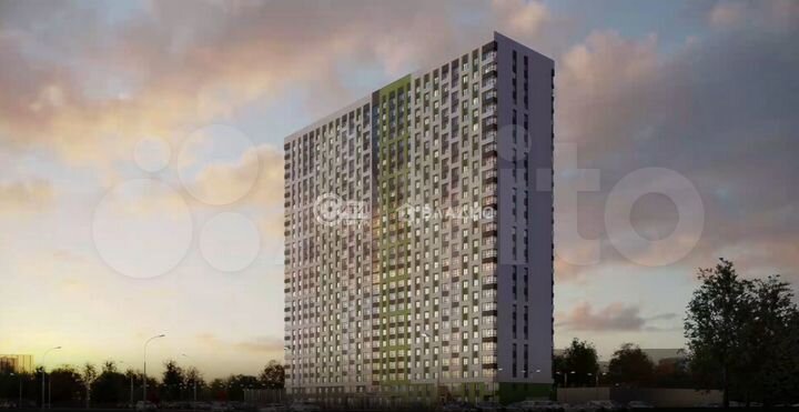 Квартира-студия, 27,1 м², 5/27 эт.