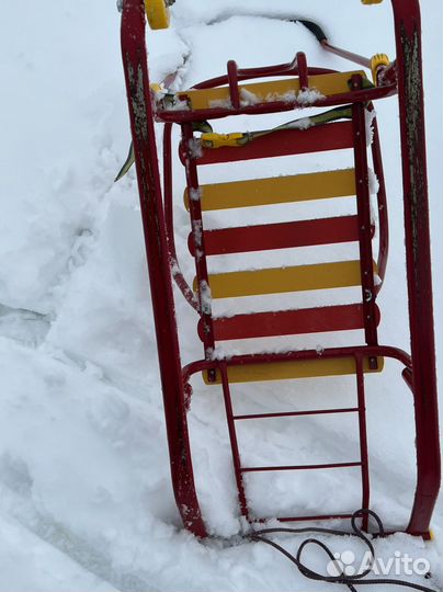 Детские санки с колесами Nika kids