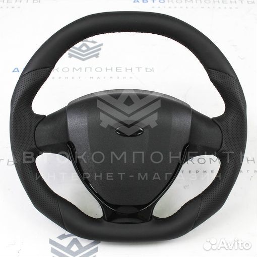 Анатомический руль AMG в стиле Приора 2 (в коже)