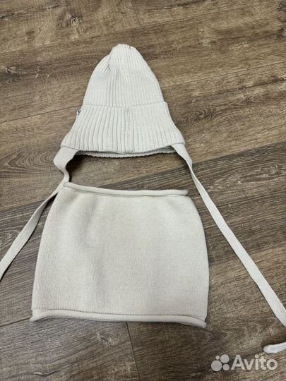 Комплект шапка и снуд для мальчика 50-52