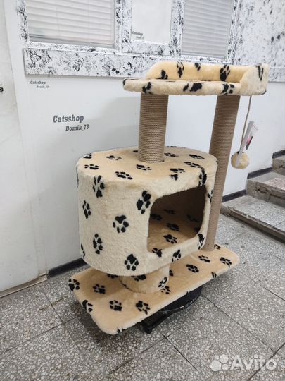 Домик когтеточка для кошек Гоша