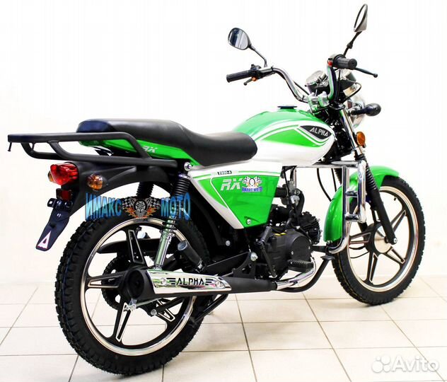 Мопед Motoland Alpha RX 11, 110 см3. green/white