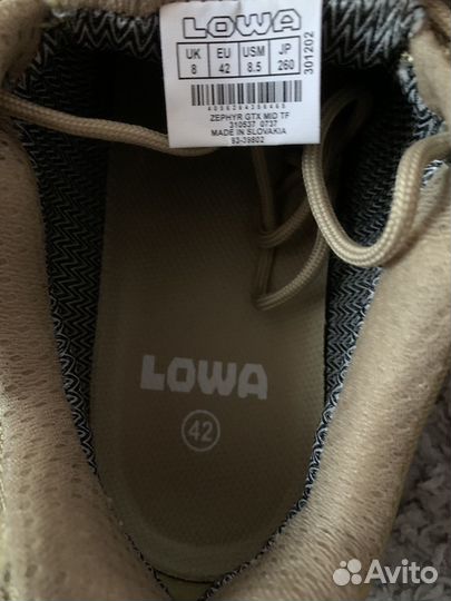 Ботинки (кроссовки )lowa zephyr