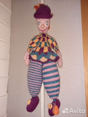 Клоун вязаный ручная работа