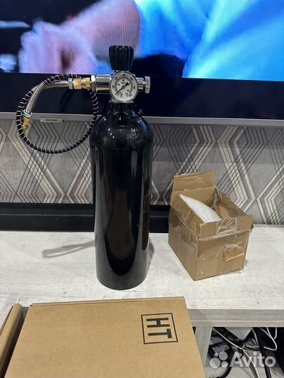 Баллон в/д сжатый воздух 2л для заправки псп, pcp