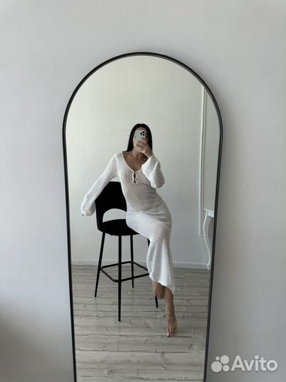 Вязаное платье длинное тренд