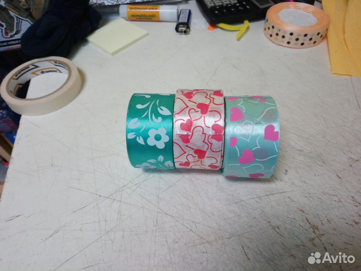 Атласные ленты и другое для рукоделия