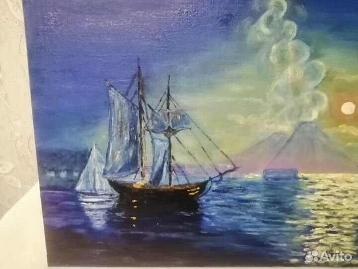 Картина лунная ночь