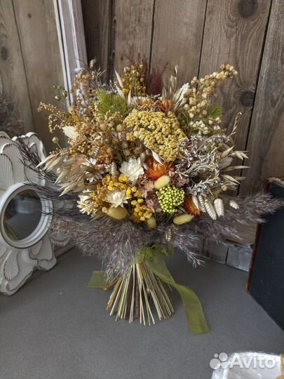 Букет осенний из сухоцветов