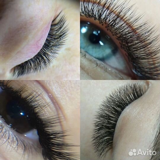 Наращивание ресниц и оформление бровей