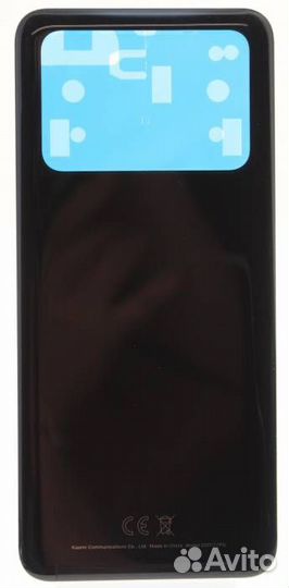 Задняя крышка для Xiaomi poco X4 Pro Черная (со ск