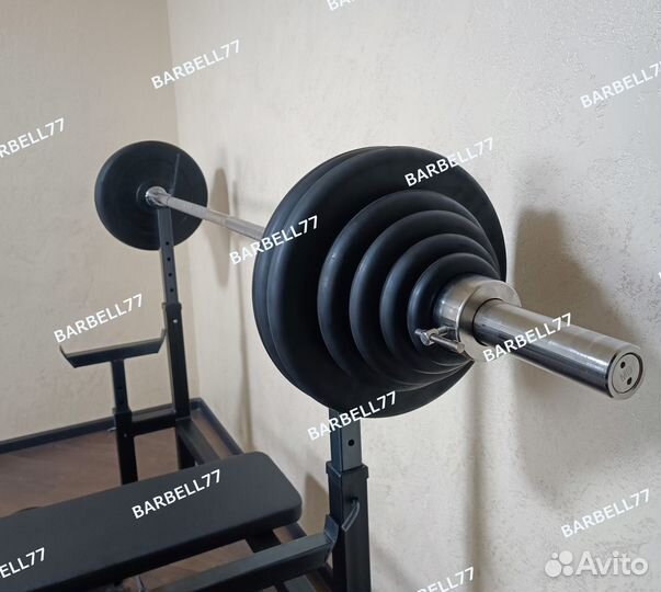 Штанга олимпийская гриф блины диски D26/51