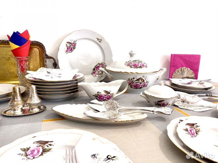 Столовый сервиз на 6 персон фарфор Дулево
