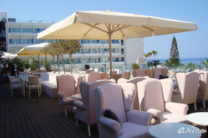 Зонт для кафе и ресторана на центральной опоре