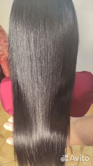 Кератиновое выпрямление волос