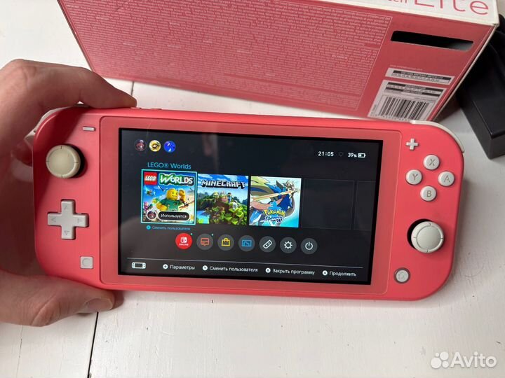 Nintendo switch lite с играми