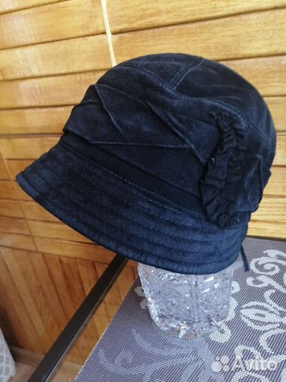 Шляпка женская замша