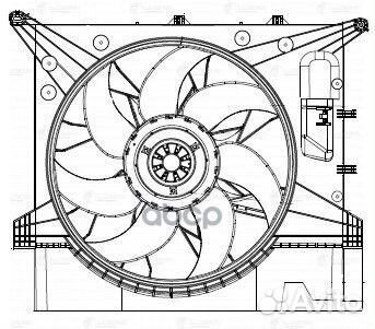 Э вентилятор охл. с кожухом для а м volvo xc90