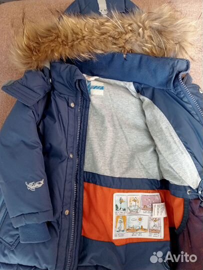 Пуховик детский рост 92