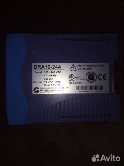 DRA10-24A, Блок питания, 24В,0.42А,10Вт