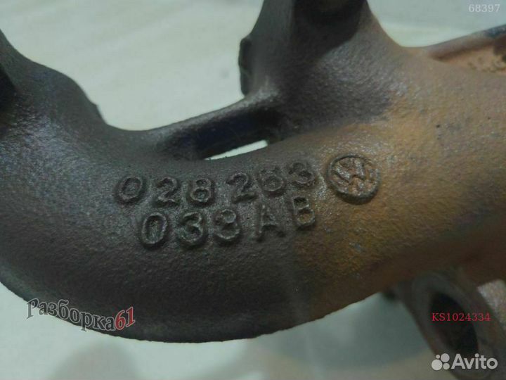 Коллектор выпускной volkswagen caddy 3 1.9 AEF